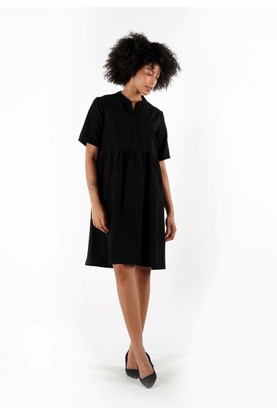 ALEXANDERGARDI Rochie confortabilă cu guler cu nasturi - B24-384 00