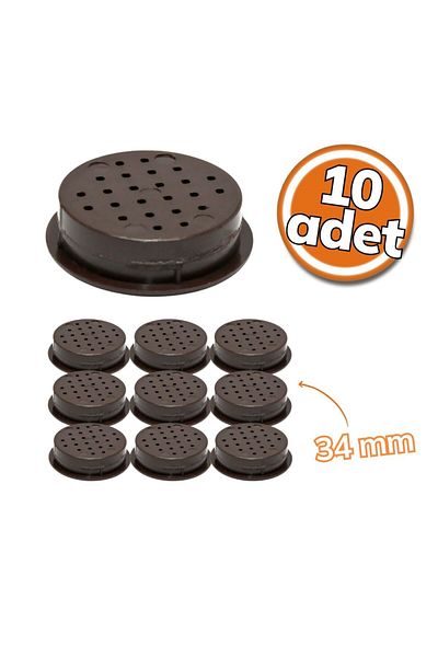 Albatur 0620ModelPlastic Grille - Brown, 34mm,Setof 10