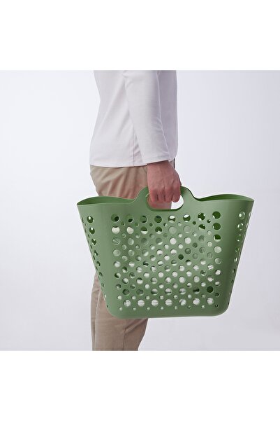IKEA 24 L Çamaşır Sepeti ,24 Lt 36 X 40 Yeşil Plastik Plastik