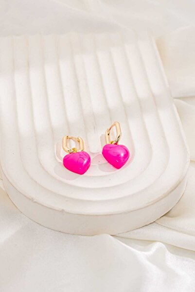 MRK Dangle Heart Women's Earrings