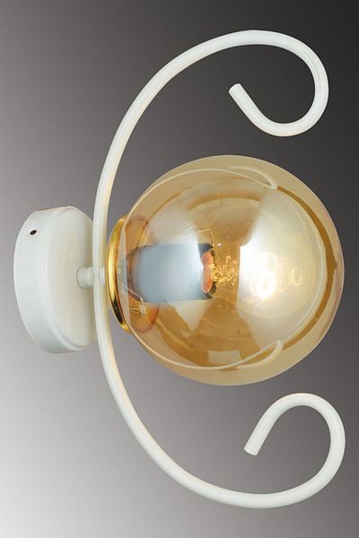 SONSUZ AYDINLATMA&AVİZE White Violet Honey Glop Glass Modern Sconce