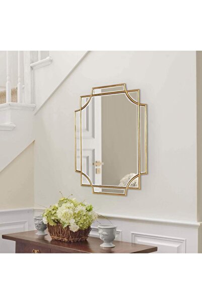 MKS Design 60x80 Asimetrik Duvar Dekor Aynası / Duvar Aynası / Konsol Aynası / Düzensiz Ayna / Estetik Ayna