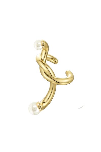 neslyaccessories Knot Earcuff with Pearl Detail