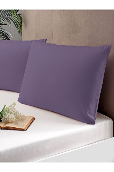 Pierre Cardin Σετ Μαξιλαροθήκη Λιλά Βαμβακερή Σατέν 2 τεμ