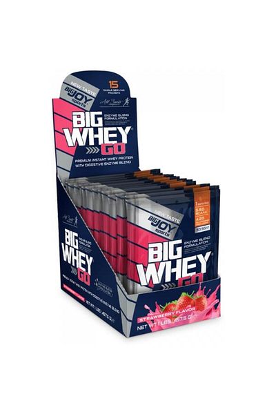 Bigjoy Sports Bigjoy Bigwhey Go 15 - 457,5gr/strawberry Cut Serve