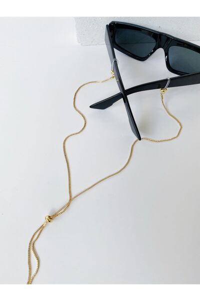 Sun Pieces Women's Gold Silver Glasses String