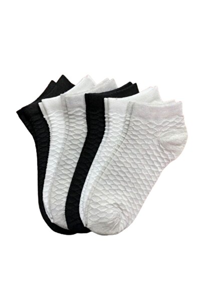 UygunHep Pachet de 6 șosete papuci de damă din bumbac de calitate