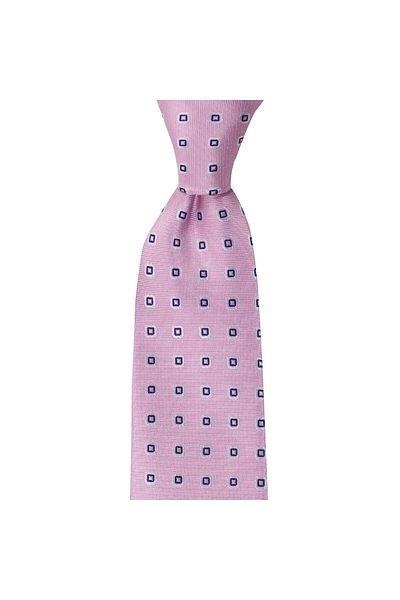 1001 Kravat Pink Patterned 8 cm Wide Tie