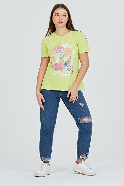 Kallisto الفستق الأخضر الأمامي المطبوع الأساسي