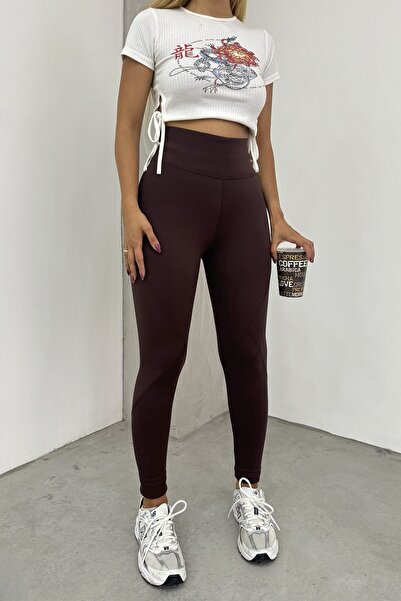 Sun Victoria Καφέ Γυναικείο Καλσόν Καριοκάλι