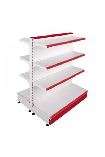 Mekoraf 1.kalite Çift Taraflı Market Rafı H:135 Cm En:90 Cm