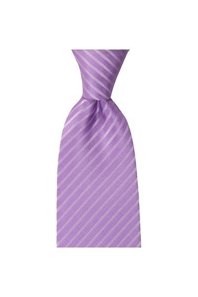 1001 Kravat Lilac Striped 8.2 Cm Wide Tie