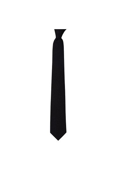 1001 Kravat Dark Gray Patterned 7.5 cm Wide Tie