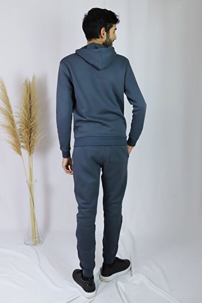 Kallisto Ανοιχτό καπνιστό χρώμα Ανδρική φόρμα με 3 κλωστές βαμβακερή φόρμα / 8006-7007