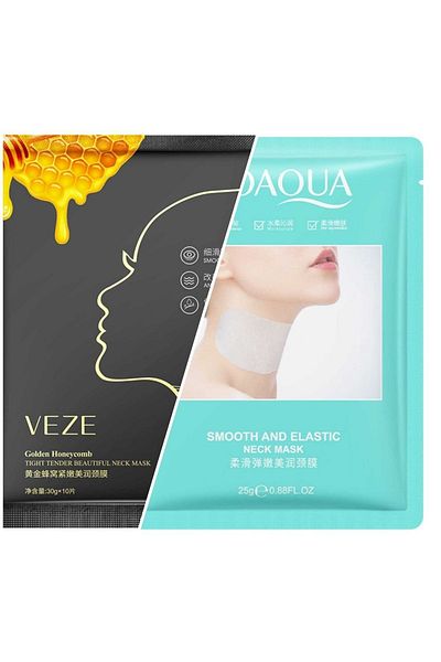 Veze Organic Plant Extract Neck Mask for Neck 1 Piece + Honey Neck Mask 1 Piece