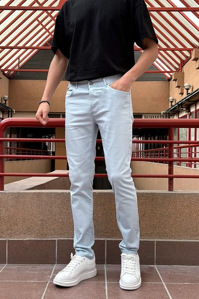 inpool Ανδρικό παντελόνι Gabardine 085 - Slim-fit, Slim-fit
