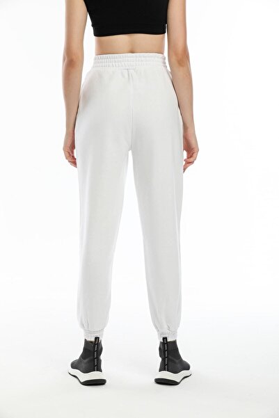 Kallisto Λευκό βαμβακερό παντελόνι Jogger