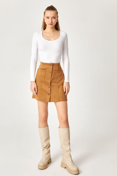 Kallisto Білий боді з довгими рукавами