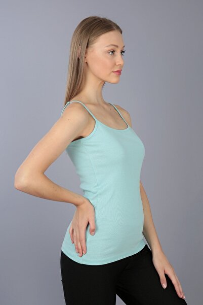 Kallisto Corp cu bretele reglabile 100% bumbac albastru