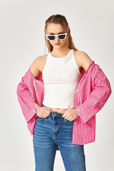 Kallisto Πλεκτό εσώρουχο με λευκό ριμπ γιακά