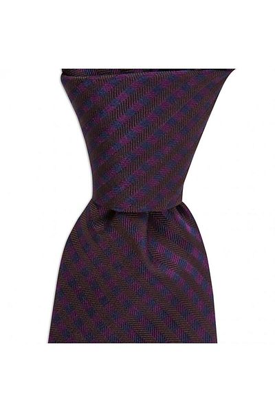 1001 Kravat Men's Purple Patterned 8 cm Wide Silk Tie