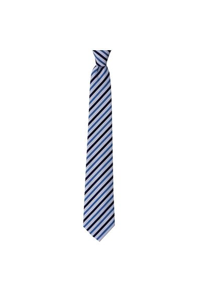 1001 Kravat Blue Striped 8 vm Wide Tie