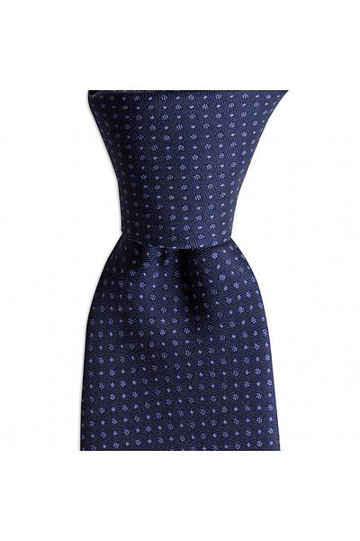 1001 Kravat Navy Blue Patterned 8 cm Wide Tie