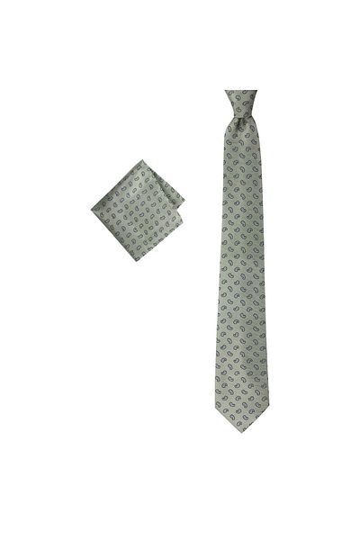1001 Kravat Men's Gift Set - With Handkerchief, Tie and Cufflinks