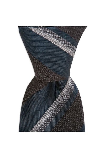 1001 Kravat Green Colored 8 cm Wide Wool Silk Blended Tie