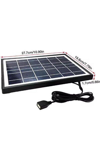 GoldSilver 8Watt Taşınabilir Güneş Paneli Telefon Şarj Güç Kaynağı