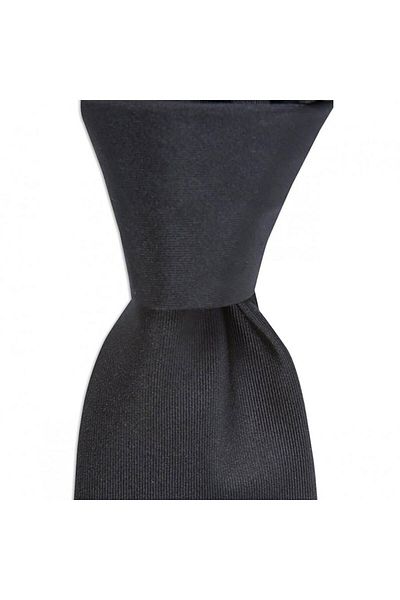 1001 Kravat Black Colored 7.5 cm Wide Silk Tie