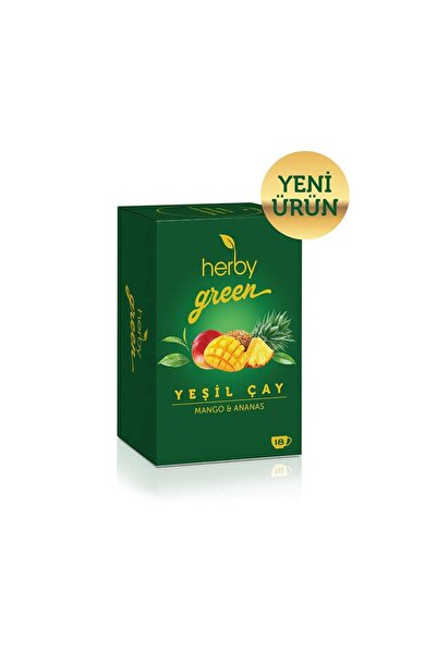 Herby Yeşil Çay Mango Ananas 18'li