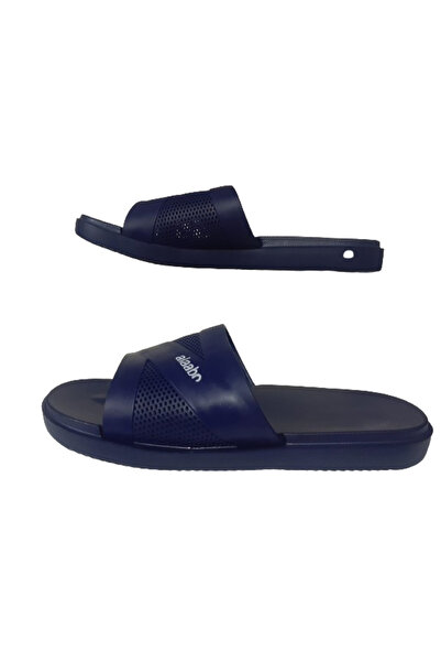 ALAABO Тъмносини ултра леки мъжки чехли EVA - плосък дизайн, за басейн и плаж ABOO210-99