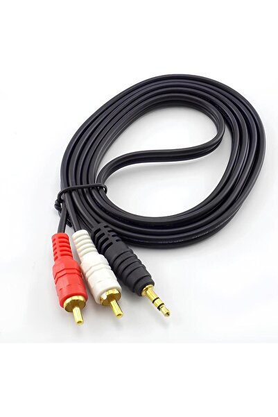 SpeedUF 1.5 Metre Stereo Lale Kablo Ses Sistemi Kablosu Aux Rca 1.5m Stereo 2...