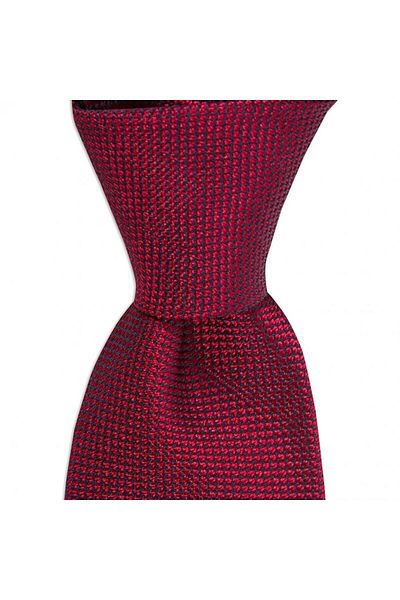 1001 Kravat Claret Red Patterned 7.5 cm Wide Silk Tie
