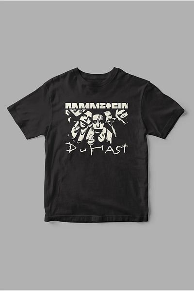 Pisa Art Тениска Rammstein Oversize - Свободна кройка