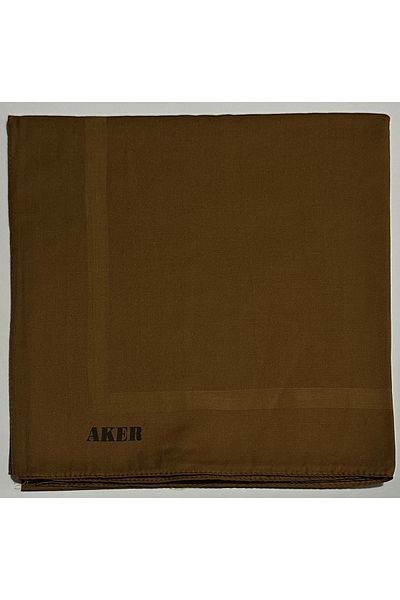 Aker Απλό βαμβακερό μαντήλι σε χρώμα καπνού - 1030950 -930