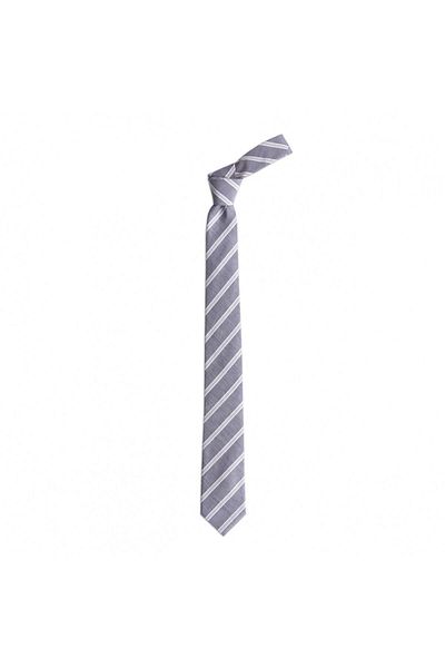 1001 Kravat Light Gray Colored 6 cm Wide Cotton Tie