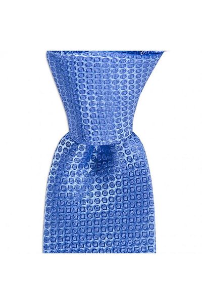 1001 Kravat Blue Patterned 6 cm Wide Silk Tie