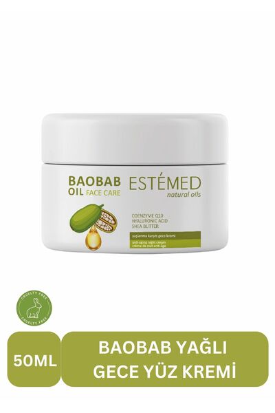 ESTEMED كريم باوباب الليلي المضاد للشيخوخة - مضاد للشيخوخة، 50 مل
