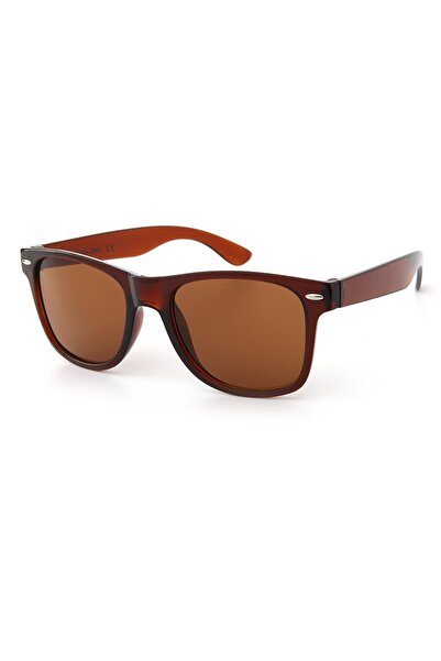 Duke Nickle Thick Handle Wide Ekartman Unisex Brown Sunglasses - Dn1044khv