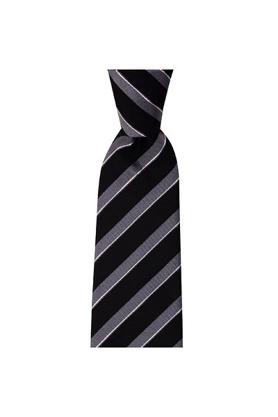 1001 Kravat Gray Striped 8 cm Wide Tie