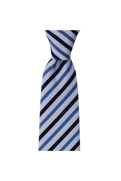 1001 Kravat Blue Striped 8 vm Wide Tie