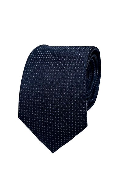 1001 Kravat Navy Blue Patterned 8 cm Wide Tie