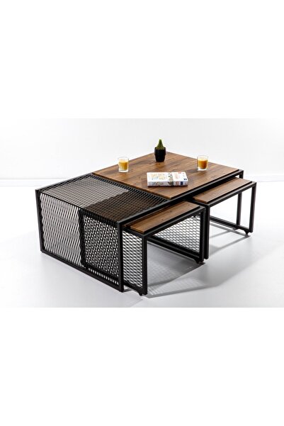 Saha Möble Valensiya Zigonlu Orta Sehpa - Antik Çam