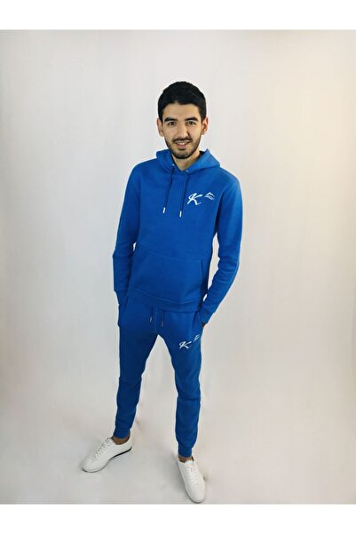 Kallisto Set de trening pentru bărbați Blue Melange Trend 3 fire bumbac/7004-8003