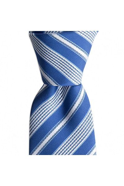 1001 Kravat Blue Striped 8 cm Wide Tie