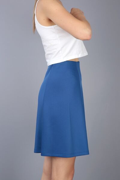 Kallisto Fustă albastră Sukuba lungime mini