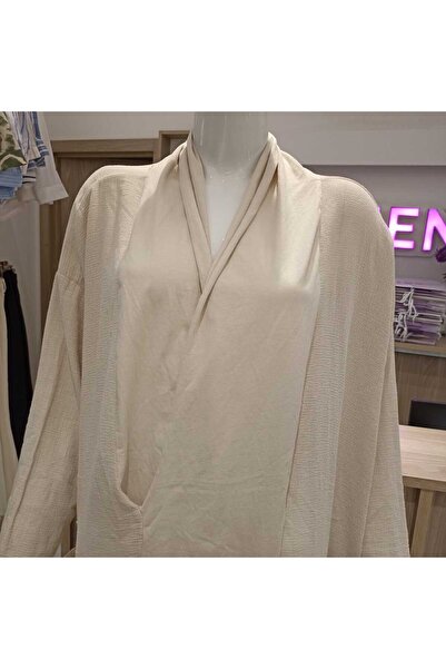 ORJEEN KADIN KATLANABİLİR YAKA SALAŞ MODEL İNCE YAZLIK OVERİZE MODEL PAMUK KE...
