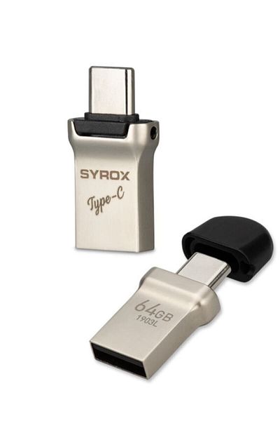 Syrox 64gb Type-c Usb Otg Metal Flash Memory Utc64